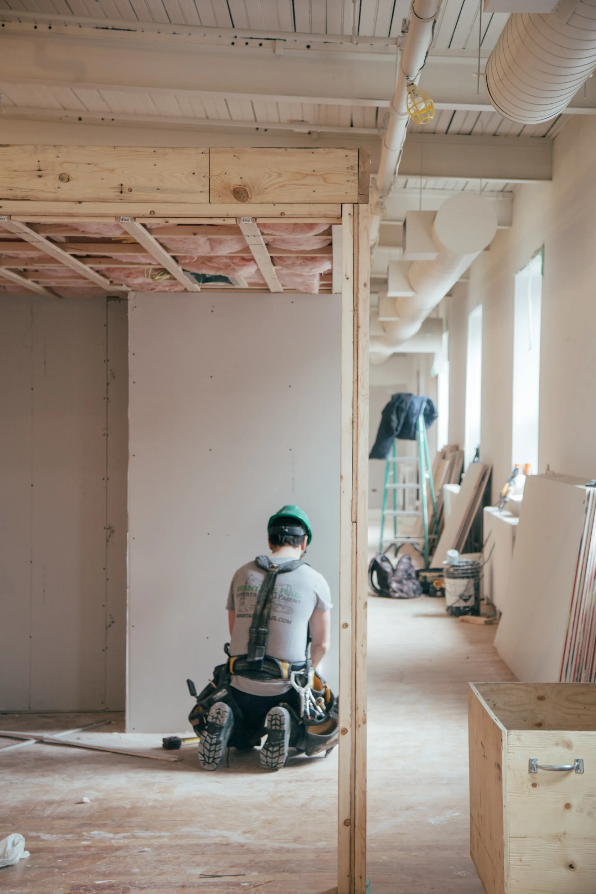 Isolatiemateriaal in het plafond